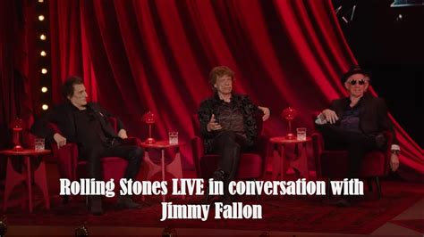 Rolling Stones LIVE in conversation with Jimmy Fallon // New .